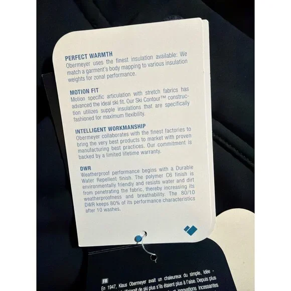 NWT Obermeyer Hillary Stretch Ski Pants Women's 4/6 Small Black - Picture 9 of 17